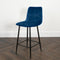 Native Home Lifestyle Squared Navy Blue Kitchen Bar Stools (Set Of 2)